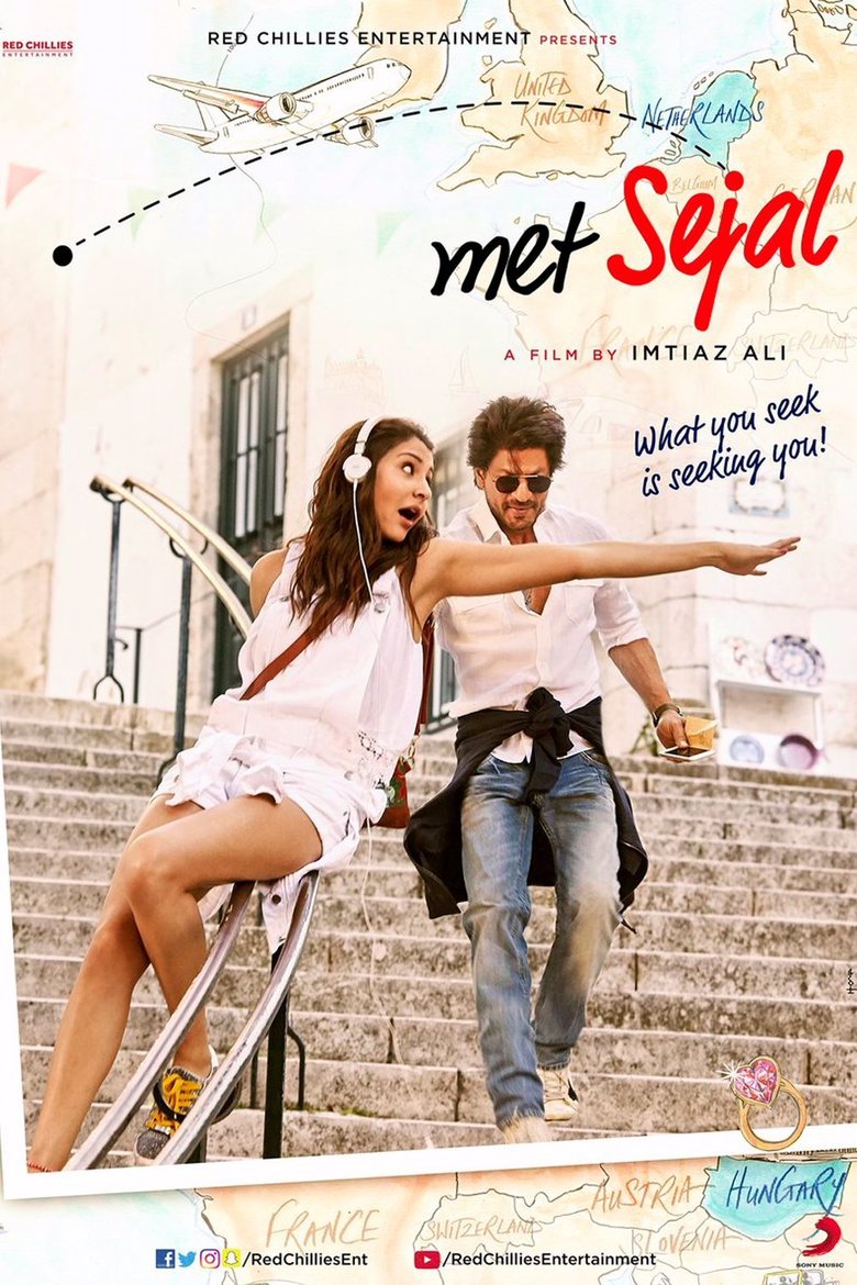 Jab Harry Met Sejal Hindi Blu Ray 2017 - Anushka Sharma, Sharukh Khan