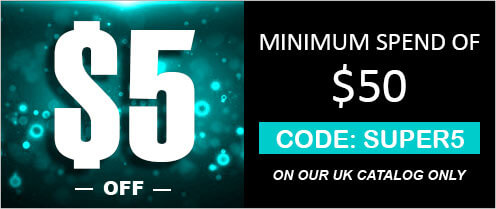 Promo: Save $5 with $50 spend on our UK catalog